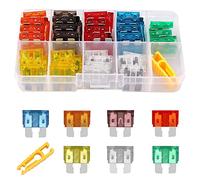 Car Fuse Kit - 60PCS Assorted Blade Fuses (5A-30A) With Storage Case and Fuse Clip