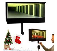 Car Garage Key Holder - Infinity Garage Keychain Hanger,2026 New Mirrored G-arage Key Holder for Wall,Creative Race Car Key Hooks Wall Mounted with LED Lights,Christmas Home Decor Gifts for C-ar Lover