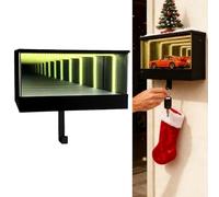 Car Garage Key Holder, Infinity Garage Keyring Hanger, Key Ring Organiser with LED Light, Car Key Hanger, Without Car Model, Christmas Party for Men, 25 x 12 cm