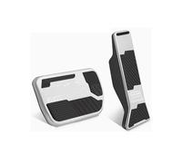 Car Gas Brake Pedal Compatible For Volvo EM90 2025~2027 2026 Rubber Anti-Slip Non-slip Alloy Footrest Foot Clutch Cover Patr Pad Accessorie(WHITE)