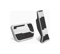 Car Gas Brake Pedal Compatible For Volvo EX30 Plus EV 2024~2026 2025 Rubber Anti-Slip Alloy Footrest Foot Clutch Cover Patr Pad Accessories(WHITE)