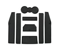 Car Gate Slot Mats Kit For Range For Rover For Evoque L538 2012-2018 Rubber Cup Holder Non-slip Door Groove Pad Protects the original vehicle surface(Black)