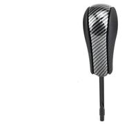 Car Gear Knob Shifte Fits for BMW E39 E46 E53 E60 E61 E63 E64 E81 E82 E87 E90 E91 E92 E93 E83 ABS Carbon Fiber Car Styling Automatic Car Gear Shift Knob Car Shifter Heads(Carbon Fiber-Short)(Carb