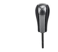 Car Gear Knob Shifte Fits for BMW E39 E46 E53 E60 E61 E63 E64 E81 E82 E87 E90 E91 E92 E93 E83 ABS Carbon Fiber Car Styling Automatic Car Gear Shift Knob Car Shifter Heads(Carbon Fiber-Short)(Carb
