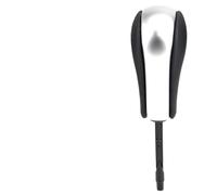 Car Gear Knob Shifte For BMW E39 E46 E53 E60 E61 E63 E64 E81 E82 E87 E90 E91 E92 E93 E83 ABS Carbon Fiber Car Styling Automatic Car Gear Shift Knob Car Shifter Heads(Matt Silver-Long)