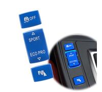 Car Gear Panel Control P Button Switch Replace Sport ECOPRO Off Button Cover for BMW 1 2 3 4 Series F20 F21 F22 F23 F30 F31 F34 F35 F32 (Blue-3 Buttons)