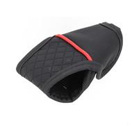 Car Gear Shift Cover PU Leather Shift Lever Protector for Enhanced Aesthetics and Ergonomic Grip (Black Red)