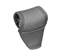 Car Gear Shift Cover PU Leather Shift Lever Protector for Enhanced Aesthetics and Ergonomic Grip (Grey)