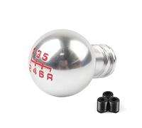 Car Gear Shift Knob 50MM Universal Spherical Drop Style Car Manual Automatic MT Gear Shift Knob 5 Speed 6 Speed Gear Lever Knob (Color : 4)(Chrome)