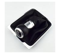 Car Gear Shift Knob 6 for Speed Leather Car Manual Gear MT Shift Knob Gaitor Boot, for B6 Dropship Dropshipping(Black,6 Speed)