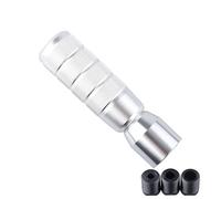 Car Gear Shift Knob Alloy Gear Shift Knob Reverse Lockout Lever Lifter Up Gear Shift Knob Shifter Adapter Gear Knob(Silver)