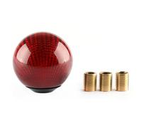 Car Gear Shift Knob Car Real Carbon Fiber Gear Shift Knob Manual Transmission Shifter Lever Round Ball Shape Handle Gear Stick Knob(Type B)