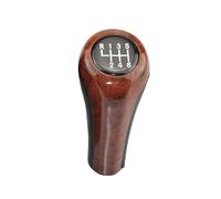 Car Gear Shift Knob For BMW 1 3 5 6 Series For E 46 E53 E60 E61 E63 E65 E81 E82 E83 E87 E90 E91 E92 For X1 For X3 For X5 Matt Chromed Gear Shift Knob 5/6 Speed Knob Shifter Lever(WoodGrain-6 Speed)