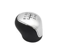Car Gear Shift Knob For Focus Mk2 Mk3 For Mondeo Mk4 IV Galaxy For Transit For Connect Tourneo Custom Kuga C-max S-max Leather 5 6 Speed MT Gear Shift Knob Gear Shift Knob Lever(6 Speed Silver)