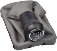 Car Gear Shift Knob for vw for Beetle 1998-2010 5 for Speed Gear Stick Shift Knob Leather Boot(Gray)