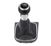 Car Gear Shift Knob for VW for Golf 5 MK5 for Rabbit for Jetta 2004-2009 5 6 Speed Gear Shift Knob with Gaiter Boot Cover(Black Line 6 Speed)