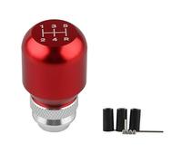 Car Gear Shift Knob Gear Stick Manual Shifter Lever Retractable Adjustable Length Gear Head Aluminum Alloy Gear Head(Red)