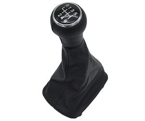 Car Gear Shift Knob Lever Shifter Gaiter Boot Cover Shifter Lever Handle Replacement for Audi A6 C5 A4 B5 A8 D2 1997-2001 5/6 Speed,A-5 Speed(Normal/B-6 Speed)