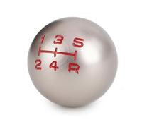 Car Gear Shift Knob Real Carbon Fiber Universal Car Gear Shift Knob Head Shifter Lever Aluminum Round Ball Shape M8x1.25 M10x1.25 M10x1.5(5 speed Champagne)