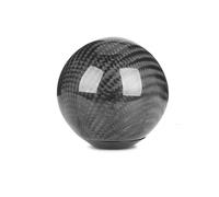 Car Gear Shift Knob Real Carbon Fiber Universal Car Gear Shift Knob Head Shifter Lever Aluminum Round Ball Shape M8x1.25 M10x1.25 M10x1.5(Black Carbon Fiber)