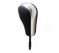 Car Gear Shift Knob Replacement for BMW E39 E46 E53 E60 E61 E63 E64 E83 E81 E82 E87 E90 E91 E92 E93 Carbon Fiber Car Automatic Gearshift Stick Knob Handball Gear Shift Knob Wood-Short(Matt Silver