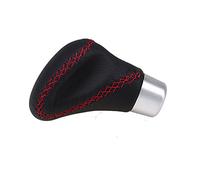 Car Gear Shift Knob Universal Manual Leather Shifter Shift Knob Cover Red Stitch Gear Stick Lever Knob Accessories Gear Shifter Stick