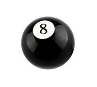 Car Gear Stick Shift Cover Shifter Lever Head Black 8 Eight Pool Billiard Ball Gear Shift Knob W/Adapter Universal Vehicle at/MT Gear Knob Cover
