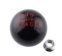 Car Gears Lever 5/6 Speed Aluminum Ball Shape Gear Shift Knob M10X1.5 Replacement for Civic for Fit FD2 FN2 EP3 DC2 DC5 S2000 F20C Shifter Adapter (Color : Black 5-Speed)(Black 6-Speed)