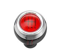 Car Gears Lever 5/6 Speed Gear Stick Shift Knob Head with Boot Replacement for for Cooper R55 R56 R57 R58 R59 R60 R61 F54 F55 F56 F57 Shifter Adapter (Color : Red 6 Speed)