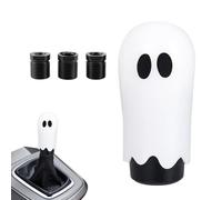 Car Ghost Shifter Knob, Ghost Manual Gear Shift Knob, Vehicle Interior Modification Halloween Decoration for Taxi Truck Sedan Travel Commuting