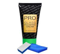 Car Glass Cleaner - Cream with and Microfibre Cloth - Windscreen Cleaner for Vehicles | Suitable for SUV Saloon Truck Van and Automobile
