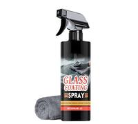 Car Glass Cleaner Spray, 237ml Windshield Cleaner Spray, Coating Agent with Towel for Garage Night Driving Highway Morning Winter Daily Commute Outdoor Truck