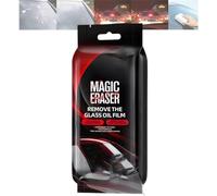 Car Glass Film Magic Cleaning Sponge, Non-Scratch Window Cleaning Sponges, Car Windshield Cleaner Tool, Anti-Rain Fog Windshield Glass Oil Film Remover, Improves Visibility & Clarity (1)