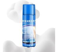 Car Glass Oil Film Cleaner - 7.87x2.76x2.76 Inches Hydrophobic Coating for Windshield, Foam Spray with Sponge Towel, Stain Removal Custodian for Vehicle, Minivan, Sedan, and Truck Tumbler Surfaces