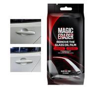 Car Glass Oil Film Remover - Windshield Cleaning Tool | Automotive Windshield Cleaning Glass Process, Auto Window Film Stain Removal Compound Line With Five Piece Cleanings Pack