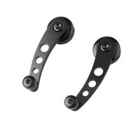 Car Glass Regulator Fixing Clips 2Pcs Car Window Winder Handle Black Aluminum Alloy Manual Elevator Handles For VW For Beetle 1968-1979 Heavy Duty Cranks