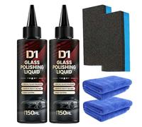 Car Glass Scratch Care Polishing Fluid,D1 Glass Polishing Liquid, Liquid D1 Glass Car Polish,Car Oil Film Remover Deep Scratch Remover,Glass Polish for Removing Light Scratches, Matting and Burns