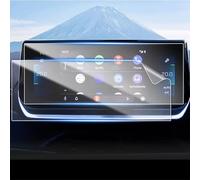 Car Glass Screen Protector Compatible With Peugeot For 208 E-208 GT P21 For 2008 E-2008 2021 2022 2023 Car 10INCH Infotainment Navigation Media Tempered Glass Screen Protector