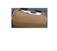 Car Glasses Cases For ALPINE Alpine Sticker F1 A110 Car Accessories Visor Sunglasses Glasses Case Holder Clip Box Visor Sunglasses Case(Beige)