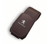 Car Glasses Clip for Peugeot 2008 2023, Anti-slip Glasses Holder Heat Resistant Adjustable Sunglasses Holder Auto Interior Accessories Easy To Install,Brown