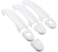 Car Gloss Black White Door Handle Covers Stickers, For VW Transpoter T5 T6 Caddy Van 2003-2015