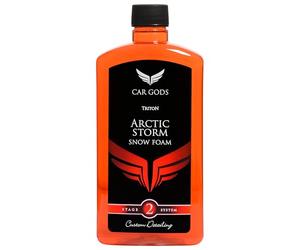 Car Gods Arctic Storm Super Thick Snow Foam Car Shampoo Orange Scent 500ml PH Neutral - Wax Free Fast Acting Extremely Powerful Easy To Use with Pressure Washer Cleans Dirt and Grime from Paintwork