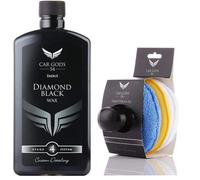 Car Gods Erebus Diamond Black Wax Paintwork Polish - 500Ml & Wax Applicator Pad