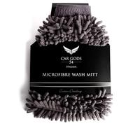 Car Gods Microfibre Wash Mitt Cleaning Glove Soft Noodle Washing Detailing Microfiber Ultra Premium Auto Care Lint Scratch Free Non Abrasive Elastic Wrist Cuff Machine Washable