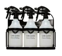 Car Gods Professional 6X 1L Trigger Spray Bottles Detailer Valeting Carry Kit