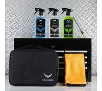 Car Gods Vehicle Interior Glass Fabric Hard Surfaces Cleaner & Detailing Kit