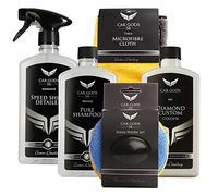 Car Gods White Car Wax Polish Colour Restorer Detailing & Cleaning Kit - Clean, Polish and Restore Vehicle Paintwork