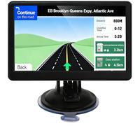 Car GPS Navigation, 2025 Map 7 inch Touch Screen Car GPS, Voice Turn Direction Guidance, Support Speed and Red Light Warning, Pre-Installed North America Lifetime map Free Update