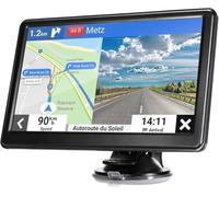 Car GPS Navigator 7-inch Touch Screen Real Voice prompts Turn Direction Speed Limit Warning car GPS Satellite Navigator, Lifetime Free Update World map