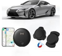 Car GPS Tracker 2 Pack,Magnetic Mini Vehicle Tracker (Compatible with iOS & Google),No Monthly Fee,IPX6 Waterproof,Tracking Device for Car,12-Month Battery, AirTag Alternative